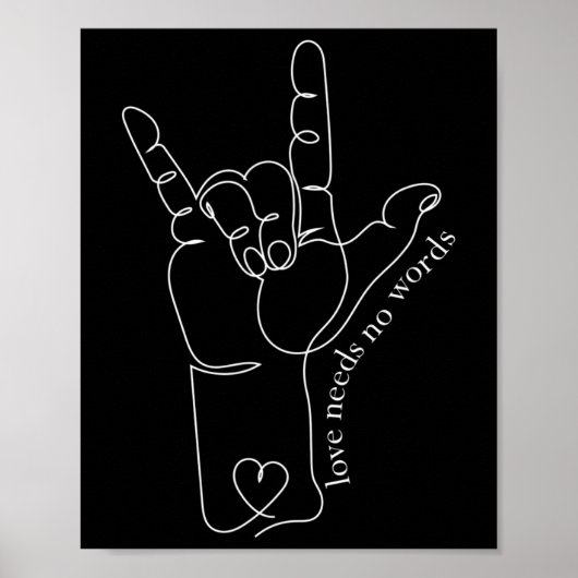 Mama Vater Kinder Autismus Lehrer Sped Deaf Sl Poster (Vorne)