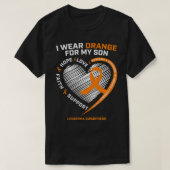 Mama Vater Leukämie Bewusstsein Son Leukämie Bewus T-Shirt (Design vorne)