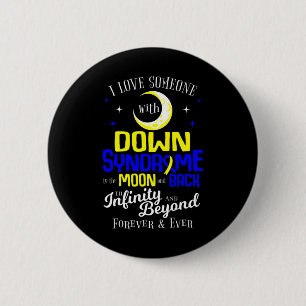 Mama Vater Liebe Welt-unten-Syndrom-Tag Frauen Kin Button