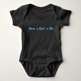 Mama + Vater = Me Black Baby Bodysuit Baby Strampler