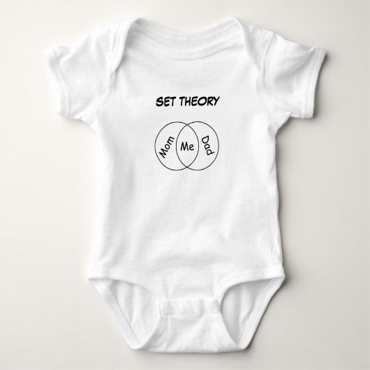 Mama Vater Me Set Theorie Baby Bodysuit Black Lett Baby Strampler (Vorderseite)