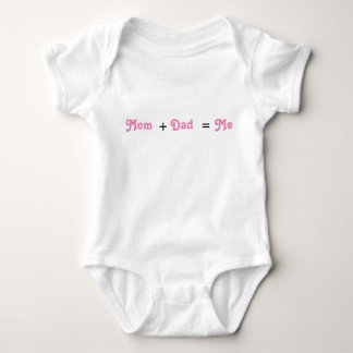 Mama + Vater = Me White Baby Girl Bodysuit Baby Strampler