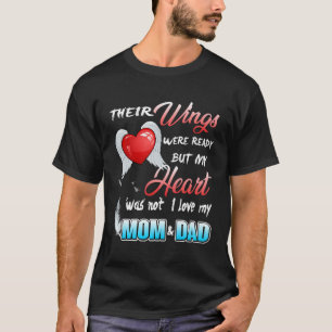 Mama Vater meine Engel T Shirt im Gedenken an Elte