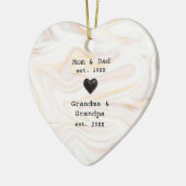 Mama Vater Oma Opa Rosa Marmor Keramik Ornament (Links)