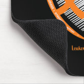 Mama Vater Orange für meine Tochter Leukämie Awa Mousepad (Ecke)