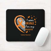 Mama Vater Orange für meine Tochter Leukämie Awa Mousepad (Mit Mouse)
