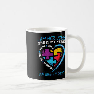 Mama Vater Puzzle ich tragen Blau für meine Tochte Kaffeetasse