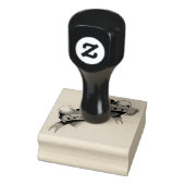 Mama Vater Rotes Herz Tattoo Gummistempel (Stempel)