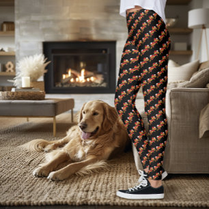 Mama Vater Rotes Herz Tattoo Leggings