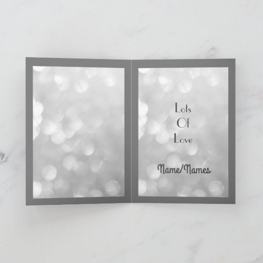 Mama & Vater Silver Jubiläum Gruß Karte (Innenseite)