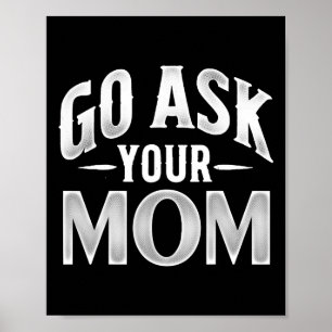 Mama Väter Tag Unglaublich witzig Sprichwort für V Poster