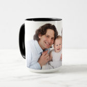 Mama Vater und Baby Custom Foto Tasse (Vorderseite Links)