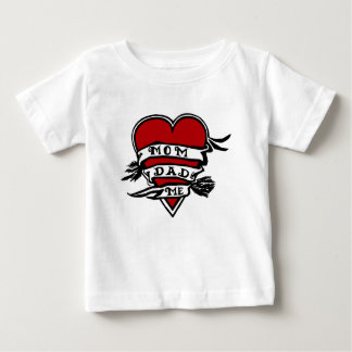 Mama, Vater und ich, Herz Baby T-shirt