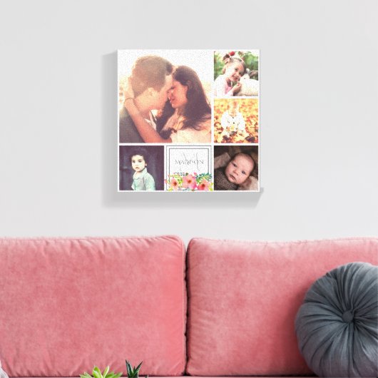 Mama Vater und Kinder Leinwanddruck (Insitu (Wohnzimmer))