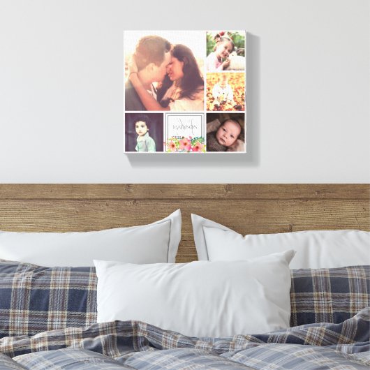 Mama Vater und Kinder Leinwanddruck (Insitu (Schlafzimmer))