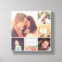 Mama Vater und Kinder Leinwanddruck