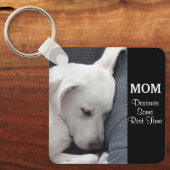 Mama verdient etwas Erholung Zeit Niedlich Weiße W Schlüsselanhänger (Vorderseite)