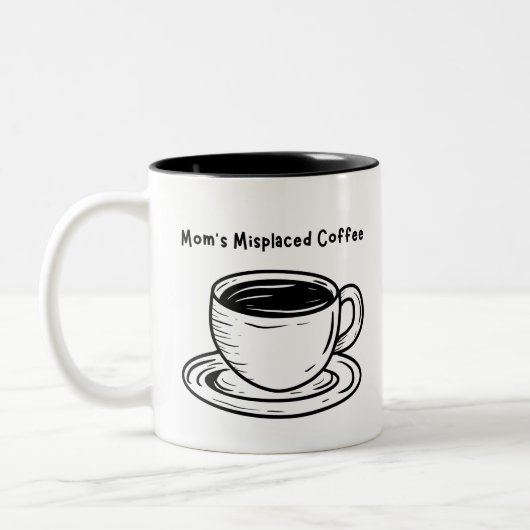 Mama Vermisste Kaffee-Tasse Zweifarbige Tasse (Links)