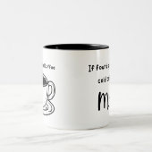 Mama Vermisste Kaffee-Tasse Zweifarbige Tasse (Mittel)