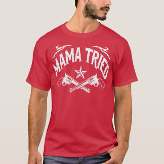 Mama versuchte Vintages gestörtes Design T-Shirt