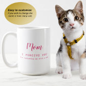 "Mama, verzeihe dir" lustige niedliche Katzenliebh Kaffeetasse