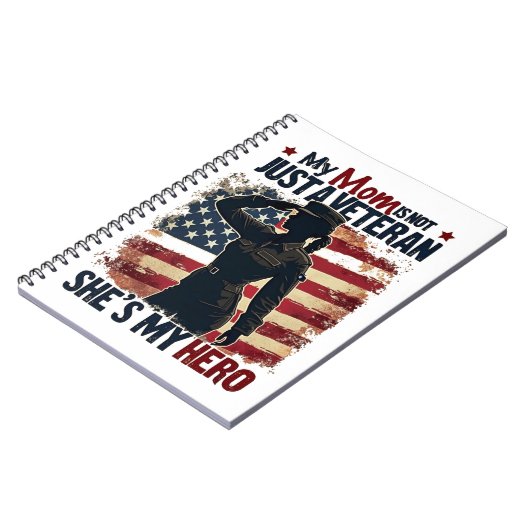 Mama Veteran Hero Patriotic Mütter Day Notizblock (Linke Seite)