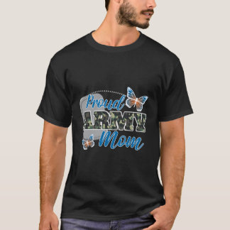 Mama Veteran-Tag amerikanische Flagge Militärarm P T-Shirt