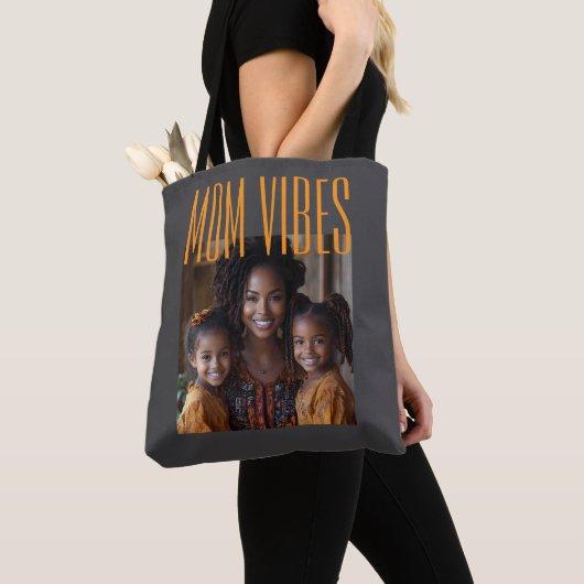 Mama Vibes benutzerdefiniertes Foto Tasche (Von Nahem)