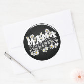 Mama Vibes Classic Round Sticker (Umschlag)