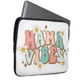 Mama Vibes mit Daisies Laptopschutzhülle (Vorne Rechts)