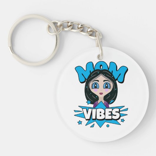 Mama Vibes Schlüsselanhänger (Vorderseite)