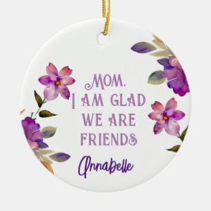 Mama Violet "Glad we are Friends" Keramik Ornament