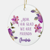 Mama Violet "Glad we are Friends" Keramik Ornament (Links)