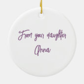 Mama Violet "Glad we are Friends" Keramik Ornament (Hinten)