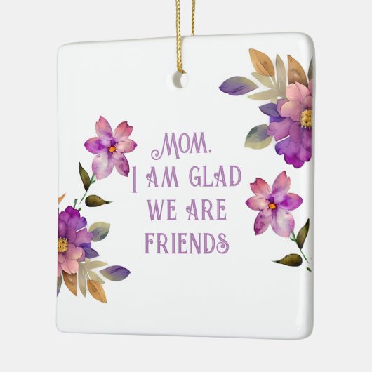 Mama Violet "Glad we are Friends" Ornament (Links)