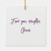 Mama Violet "Glad we are Friends" Ornament (Rückseite)