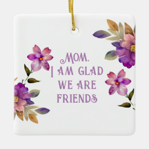Mama Violet "Glad we are Friends" Ornament