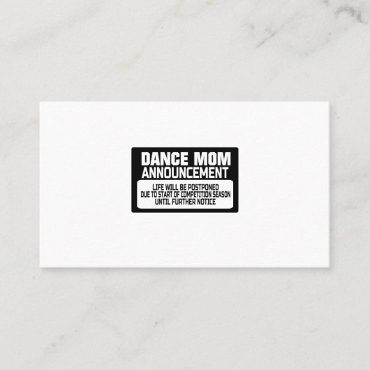 Mama Visitenkarte (Vorderseite)