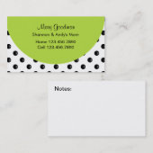 Mama-Visitenkarten Telefonnummerkarte (Vorne/Hinten)