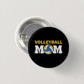Mama Volleyball Shirt Game Day Funny Player Button (Vorne & Hinten)