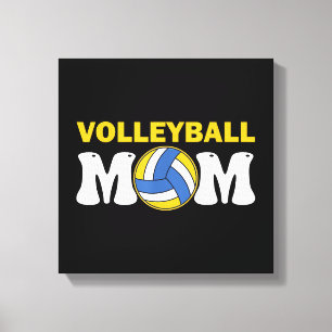 Mama Volleyball Shirt Game Day Funny Player Leinwanddruck
