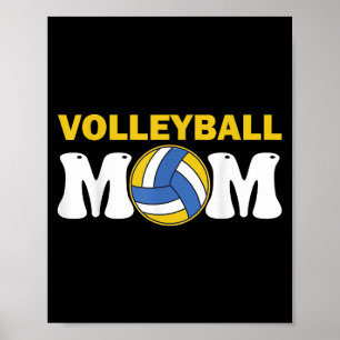 Mama Volleyball Shirt Game Day Funny Player Poster
