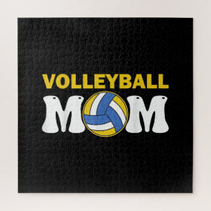 Mama Volleyball Shirt Game Day Funny Player Puzzle