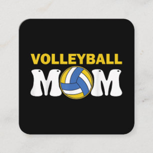 Mama Volleyball Shirt Game Day Funny Player Quadratische Visitenkarte