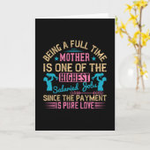 Mama - Vollzeitbeschäftigung Karte (Gelbe Blume)