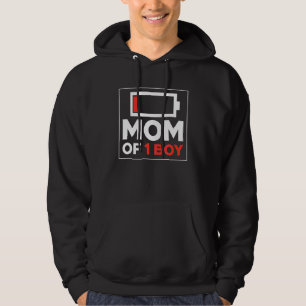 Mama von 1 schwach batteriebetriebenen Jungen müde Hoodie