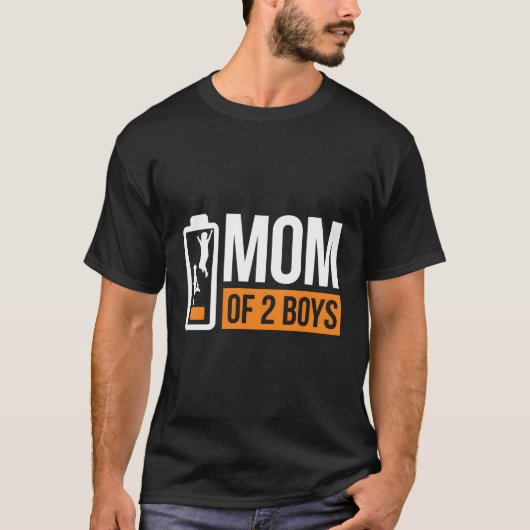 Mama von 2 Batterien T-Shirt (Vorderseite)