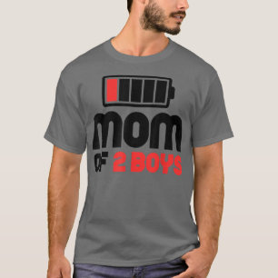 Mama von 2 Boys Funny Mother Day T - Shirt Copy Po