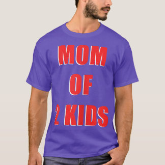 Mama von 2 Kindern bei 2 Schwangeren Geschlecht An T-Shirt