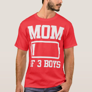 Mama von 3 Jungen Funny Mother Day T-Shirt